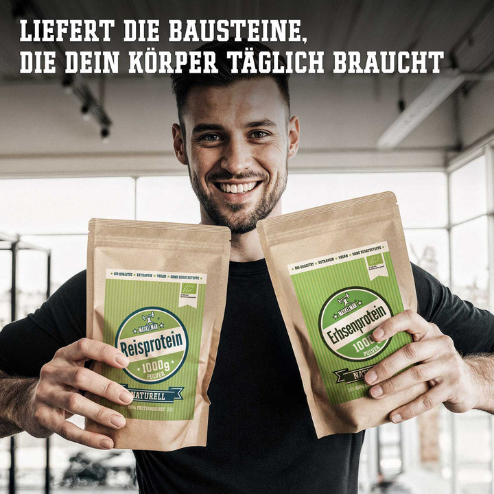Liefert die Bausteine, die dein Körper täglich braucht