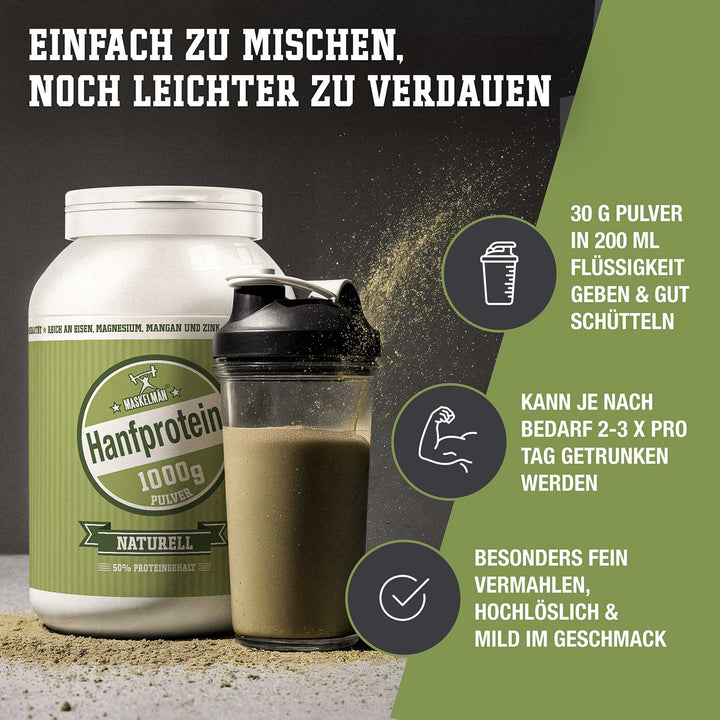 Einfach zu mischen, noch leichter zu verdauen. 30g Pulver in 200ml Flüssigkeit, 2-3x proTag, hochlöslich, mild im Geschmack